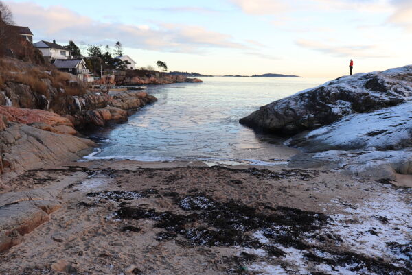 Lite kjent, men idyllisk strand i fare