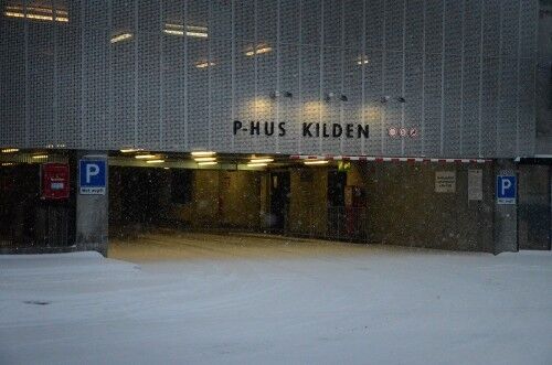 Overfallet skjedde i parkeringshuset ved Kilden teater og konserthus. Foto: Kristine Hauge Thomassen.