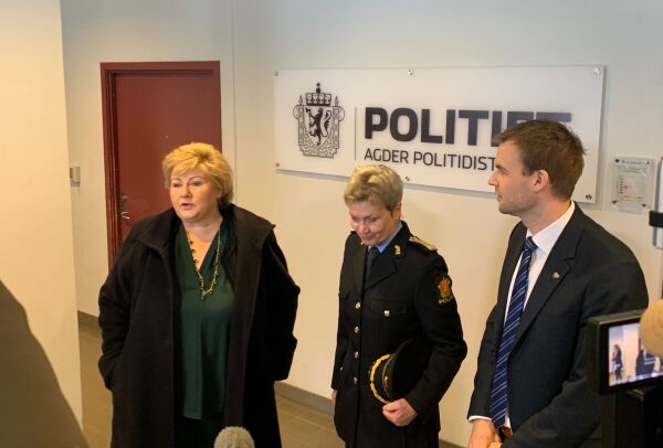 Erna lover nytt politihus til Kristiansand