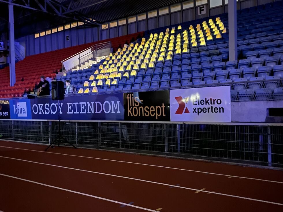 Lysposene laget av deltakerne
 Foto: Andreas Miland Bakke