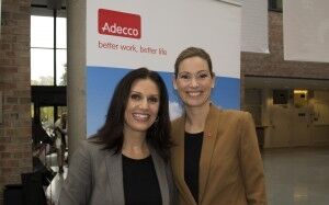 Positive: Representantene fra Adecco var veldig positive til karrieredagen og studentenes interesse for bedriftene. (Foto: Stine Elise Jølsett)