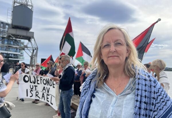 Leder av Palestinakomiteen i Agder, Jorunn Aanensen Kalvik
 Foto: Blerona Ademi