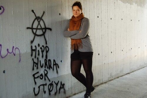 Utøya-tagging på Gartnerløkka