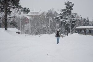 Snøen fortsetter å lave ned