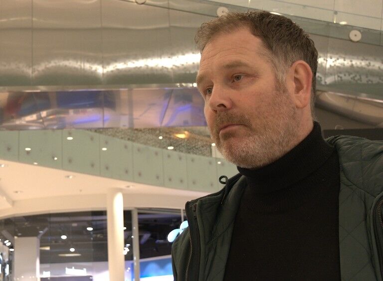 En engasjert kunde på Sørlandssenteret, Espen Nordahl.
 Foto: Andreas Miland Bakke