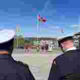 Strålende sol på frigjøring og veterandagen.
 Foto: Nora E.B. Wulff