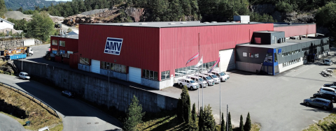 AMV sin hovedfabrikk i Flekkefjord. Foto: AMV
