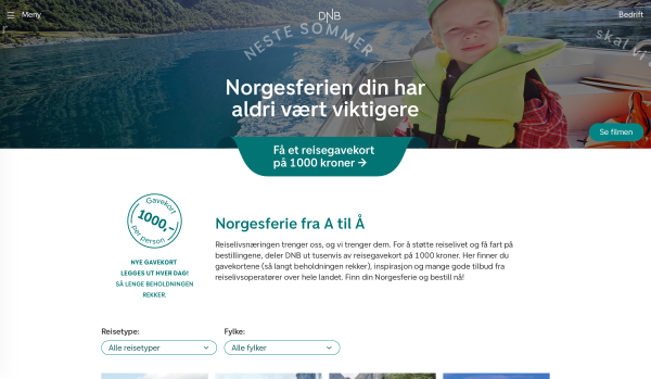 DNB deler ut 10 millioner i reisegavekort