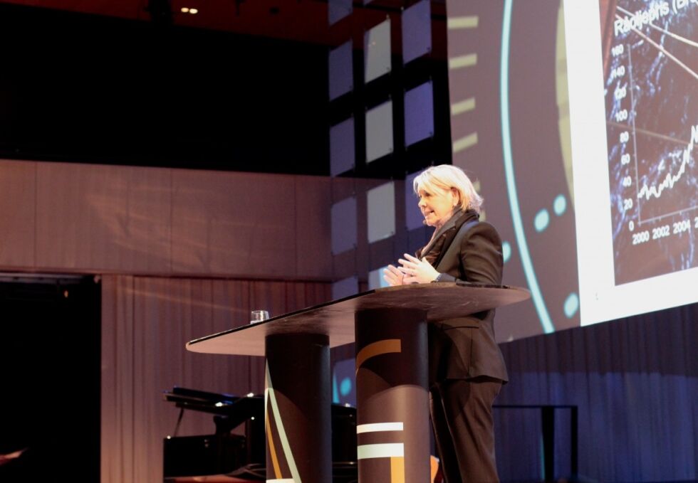Næringsminister Monia Mæland er positiv med tanke på arbeidsmuligheter i fremtiden. Foto: Martine Vik Sønstabø.