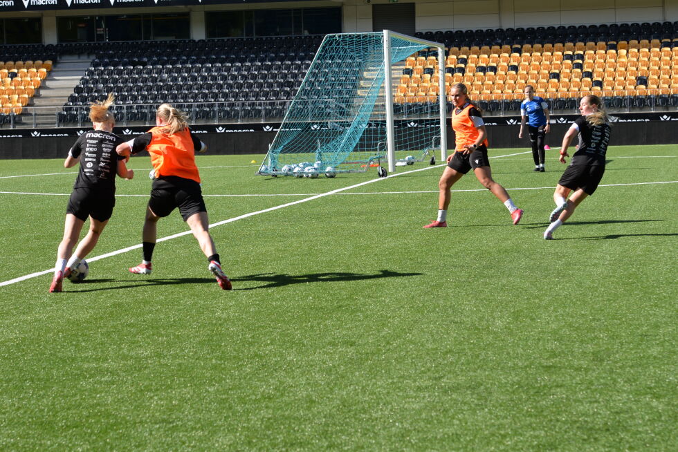 Tøffe dueller på trening
 Foto: Andreas Miland Bakke