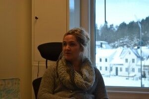 Helt sjef: Birgitte Klækken i sjefsstolen.