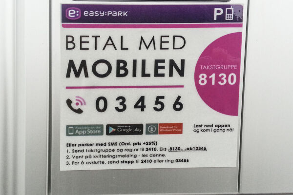 Betaler 15% mer for parkering
