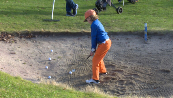 Spiller golf midt på vinteren