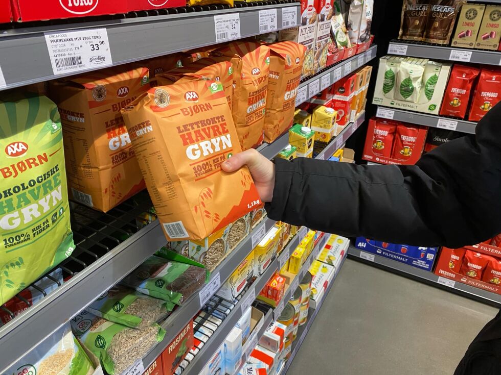 Mange har den siste tiden måttet tenke mer gjennom hvordan de handler inn mat.
 Foto: Casper Klubben