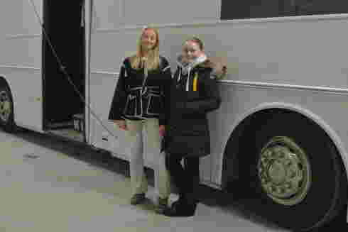 Kristine Sagendale og Mia Cornelia Fjermeros.
 Foto: Kathe Traa