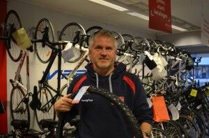 Daglig leder Kristiansand sykkelsenter, Svein Bergheim. Foto: Petter Hjorth