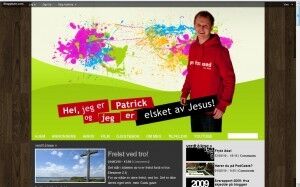 FIKSER ALT: Leisegang er Norges største kristne blogger, og driver den helt uten hjelp. FOTO: Skjermdump