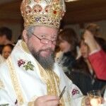 Biskopen for den serbisk ortodokse menigheten, ebiskop Dositej. Foto: Anette Stensholt